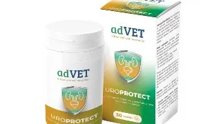 ADVET UroProtect, supliment sistem urinar caini, capsule ADVET UroProtect, XS-XL, supliment sistem urinar caini si pisici, flacon, 30 capsule