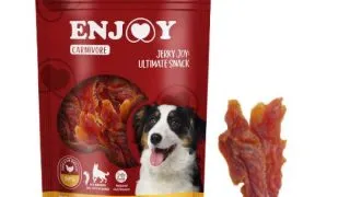 ENJOY Carnivore Jerky Treats, XS-XL, Pui, punguta recompense caini, 100g