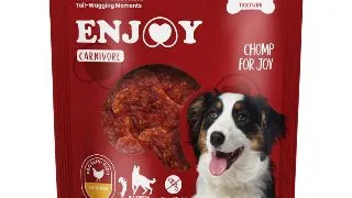 ENJOY Carnivore Chompin Bones, XS-XL, Pui si Orez, punguta recompense caini, 300g