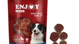 ENJOY Carnivore Fusion Rolls, XS-XL, Pui si Cod, punguta recompense caini, 100g