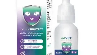 ADVET OculoProtect, solutie igiena ochilor caini si pisici, hidratanta, flacon, 15ml