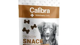 CALIBRA Veterinary Diets Snack Gastrointestinal, XS-XL, Somon, punguta recompense functionale caini, sistem digestiv, 120g