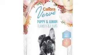 CALIBRA Verve GF Puppy&Junior, XS-XL, Curcan si Miel, conserva hrana umeda fara cereale caini junior, (pate), 400g
