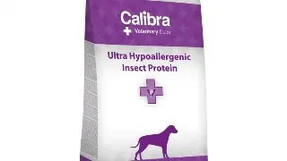 CALIBRA Veterinary Diets Ultra-Hypoallergenic, XS-XL, Insecte si Krill, dieta veterinara, hrana uscata caini, alergii, 12kg