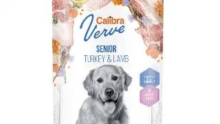 CALIBRA Verve GF Senior, XS-XL, Curcan si Miel, conserva hrana umeda fara cereale caini senior, (pate), 400g