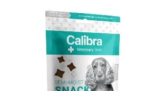 CALIBRA Veterinary Diets Snack Hypoallergenic, XS-XL, Somon, punguta recompense functionale fara cereale caini, alergii, 120g