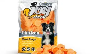 CALIBRA Joy Classic Rings, XS-XL, Pui, punguta recompense caini, 80g
