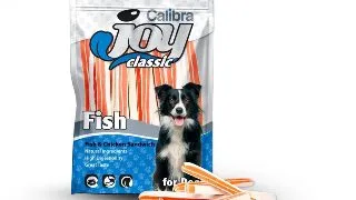 CALIBRA Joy Classic Sandwich, XS-XL, Pui si Cod, punguta recompense caini, 80g