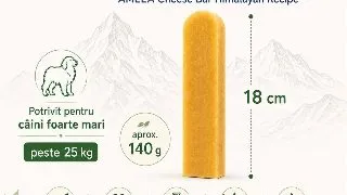 AMEEA Cheese Bar Himalayan Receipe Extra Large, XL, Branza, recompense fara cereale caini, 140g