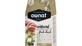 OWNAT Classic, XS-XL, Rata, hrana uscata continut redus cereale caini, 12kg