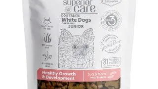 NATURES PROTECTION Superior Care Healthy Growth & Development, XS-XL, Insecte, punguta recompense functionale fara cereale caini junior, 150g