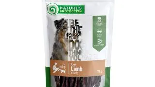 NATURES PROTECTION Soft Slices, XS-XL, Miel, punguta recompense functionale caini, 75g