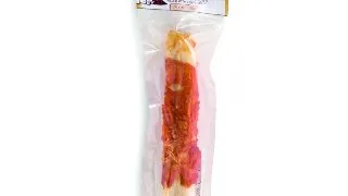 LEOPET Viking Rawhide Roll Filled, M-XL, Pui si Ficat de Vita, punguta recompense fara cereale caini, 100g