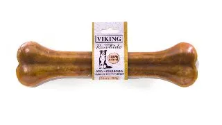 LEOPET Viking Os Piele Presata, L-XL, Vita, punguta recompense fara cereale caini, 280g