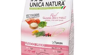 UNICA Natura Maxi, L-XL, Somon si Orez, hrana uscata caini, 7.5kg