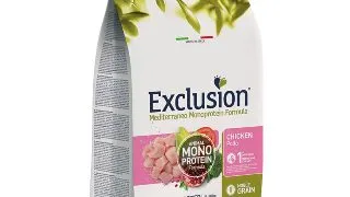 EXCLUSION Mediterraneo Monoprotein Formula Puppy Medium Breed, M, Pui, hrana uscata monoproteica caini junior, 12kg