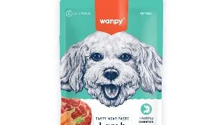 WANPY Tasty Meat Paste, XS-M, Rata, punguta recompense caini, (piure), 90g