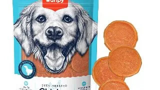 WANPY Jerky Chips, XS-M, Pui, punguta recompense caini, 100g