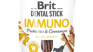 BRIT Dental Stick Immuno Scortisoara&Probiotice, XS-XL, punguta recompense functionale caini, imunitate, 120g