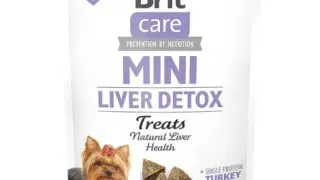 BRIT Care Mini Liver Detox, XS-S, Curcan si Afine, punguta recompense functionale fara cereale caini, sistem digestiv, 50g