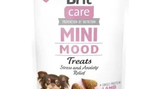 BRIT Care Mini Mood, XS-S, Miel si Vanilie, punguta recompense functionale fara cereale caini, sistem nervos & calmante, 50g