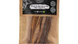 PIU BUONO Strips Intestine de Vita, XS-XL, punguta recompense caini, 50g
