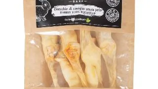 PIU BUONO Urechi de Iepure, XS-XL, punguta recompense caini, 50g