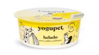 YOGUPET Inghetata cu ananas, cocos si banana, XS-XL, Fructe, recompense caini, 110g