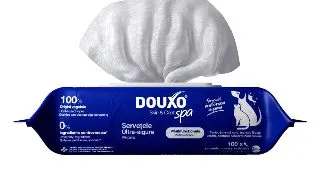 DOUXO SPA Multipurpose , servetele umede caini si pisici, hipoalergenice, Vanilie si Nuca de cocos, resigilabil, 100buc