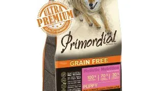 PRIMORDIAL Holistic Puppy, XS-XL, Pui si Peste, hrana uscata fara cereale caini junior, 12kg