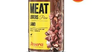 JOSERA Meat Lovers Pure, XS-XL, Miel, conserva hrana umeda monoproteica fara cereale caini, (in sos), bax, 400g x 6buc