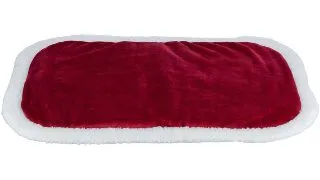 TRIXIE Christmas Covoras Nevio, saltea caini, poliester, antiderapant alb si rosu, 75x47cm