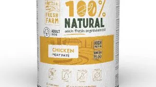 FRESH FARM Smooth, XS-XL, Pui, conserva hrana umeda caini, (pate), 800g