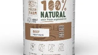 FRESH FARM Smooth, XS-XL, Vita, conserva hrana umeda caini, (pate), 800g