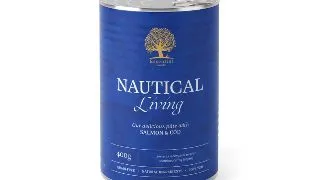 ESSENTIAL Nautical Living, XS-XL, Somon si Cod, conserva hrana umeda fara cereale caini, (pate), 400g
