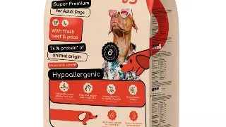 MEATOLOGY Adult Dogs, XS-XL, Vita si Mazare, hrana uscata caini, 9kg