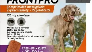FRONTPRO, deparazitare externa caini, comprimate masticabile FRONTPRO, deparazitare externa caini, XL(25 - 50kg), comprimate masticabile, 136mg x 3buc