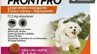 FRONTPRO, deparazitare externa caini, comprimate masticabile FRONTPRO, deparazitare externa caini, XS-S(2 - 4kg), comprimate masticabile, 11mg x 3buc