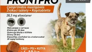 FRONTPRO, deparazitare externa caini, comprimate masticabile FRONTPRO, deparazitare externa caini, M(4 - 10kg), comprimate masticabile, 28mg x 3buc