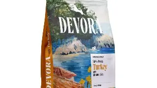DEVORA Starter & Junior, XS-XL, Curcan si Hering, hrana uscata fara cereale caini junior, 4kg