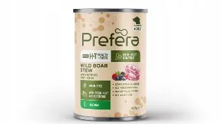 PREFERA Pro H&T Stew, XS-XL, Mistret si Afine, conserva hrana umeda fara cereale caini, (pate), 400g