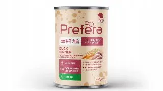 PREFERA Pro H&T Dinner, XS-XL, Rata si Quinoa, conserva hrana umeda fara cereale caini, (pate), 400g