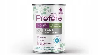PREFERA MPD Puppies, XS-XL, Miel si dovleac, dieta veterinara, conserva hrana umeda monoproteica fara cereale caini junior, (in suc propriu), 400g