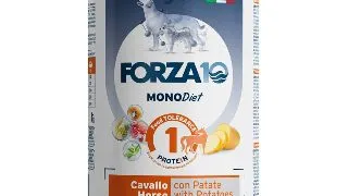 FORZA10 Monodiet, XS-XL, Cal si Cartofi, dieta veterinara, conserva hrana umeda monoproteica caini, alergii, (pate), 400g