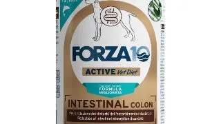 FORZA10 Active VetDiet Intestinal Colon, XS-XL, Peste, dieta veterinara, conserva hrana umeda fara cereale caini, sistem digestiv, (pate), 390g