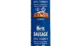 Hrana umeda pentru caini Brit, Salam, Curcan, 800g