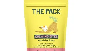 THE PACK Calming Bites, XS-XL, Fructe, punguta recompense functionale caini, sistem nervos & calmante, 100g