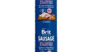 Hrana umeda pentru caini Brit, Salam cu Pui si Peste Alb, 800g