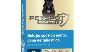 PASTEUR  Pet Spot Forte, deparazitare externa caini, pipeta PASTEUR  Pet Spot Forte, deparazitare externa caini, S(2 - 10kg), pipeta, 1.5ml x 3buc