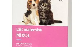 MIXOL lapte maternal cu Kit biberon si tetina, cutie inlocuitor lapte matern caini si pisici, 300g